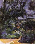 Paul Cezanne blue landscape painting